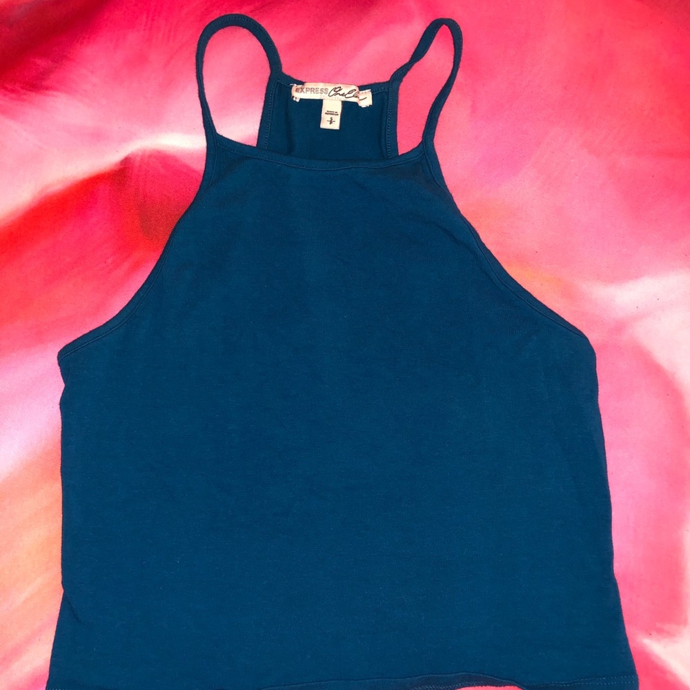 5/$25 | Express 111 Teal Square Neck Top